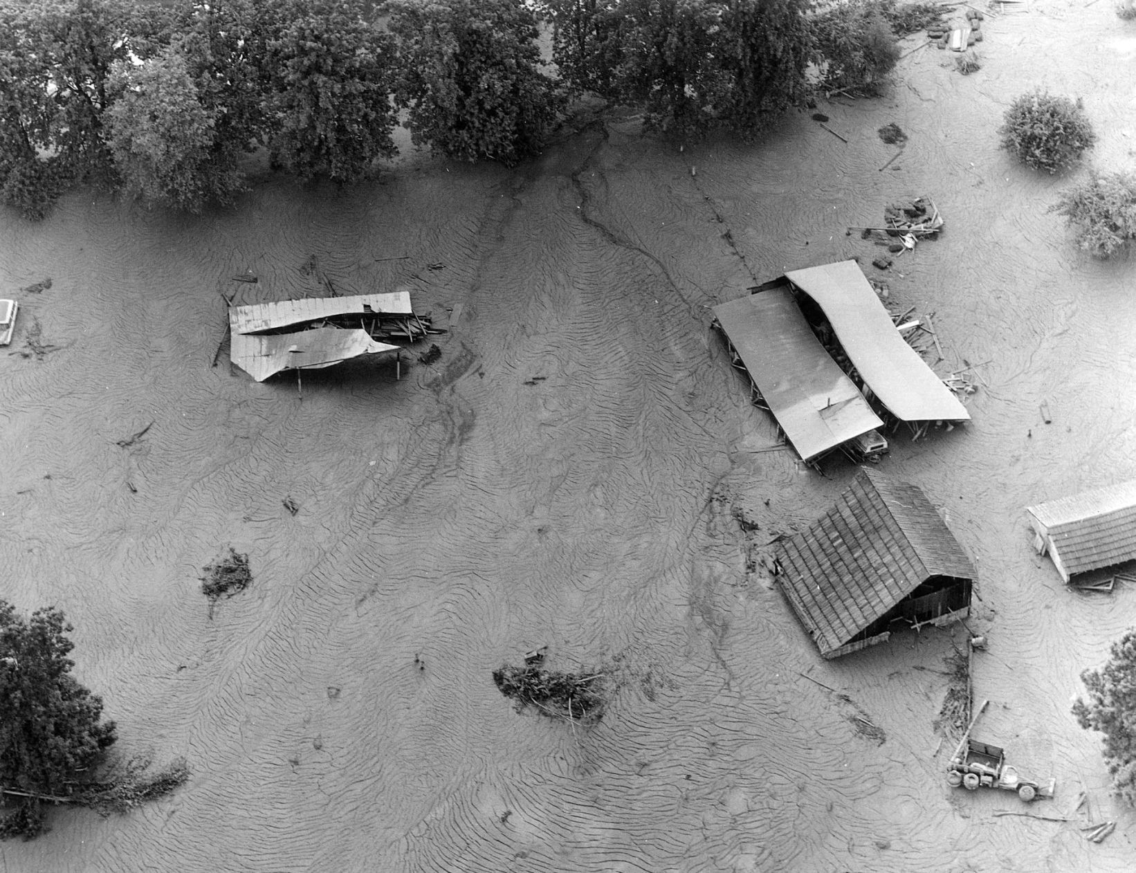 Homes in mud